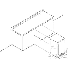 NewAir 15” Built-in 90 Can Outdoor Weatherproof Stainless Steel Beverage Fridge (NOF090SS00)