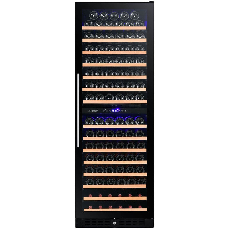 Smith & Hanks 166 Bottle Glass Dual Zone Wine Cooler (RW428DRG)