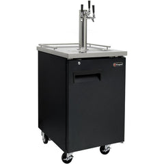 Kegco 24" Wide Homebrew Triple Tap Black Commercial Kegerator (HBK1XB-3)