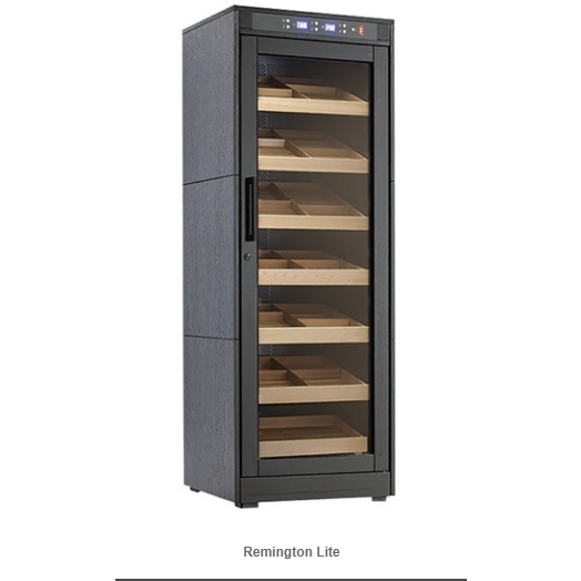 REMINGTON LITE 2000 Ct. Electric Climate/Humidity Controlled Cabinet (Black Oak)