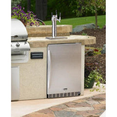 Kegco 24" Wide Cold Brew Coffee Triple Tap All Stainless Steel Outdoor Built-In Right Hinge Kegerator (ICHK38SSU-3)