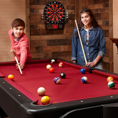 Fat Cat Original 3-in-1 7' Pockey Multi-Game Table Red (64-1053)