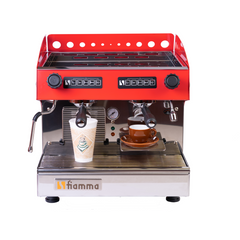 Fiamma Caravel 2-Group Espresso Machine Black & Red (CARAVEL 2CV)