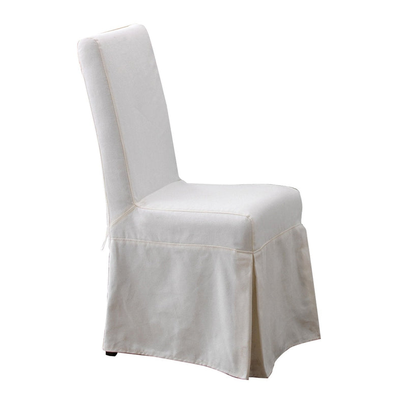 Padma's Plantation Slipcover for Pacific Beach Dining Chair - Sunbleached White (PCB12S-SBW)